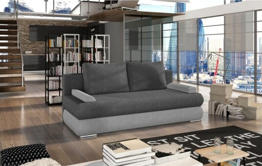 Sofa Eltap Milo 213x95x90 cm Soro 93 Soro 83 Grå Hvit