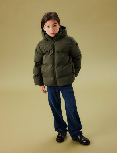 name it Nknmusk Puffer Jacket Tb Noos Khaki green 158
