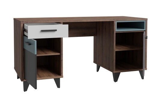 Skrivebord Sapes 150 cm Flerfarget