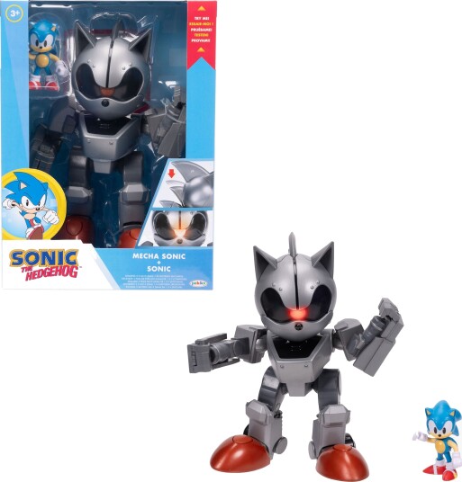Sonic Lekefigur Giant Mecha Sonic vs Sonic med Lys Sonic Lekefigur Giant Mecha Sonic vs Sonic med Lys