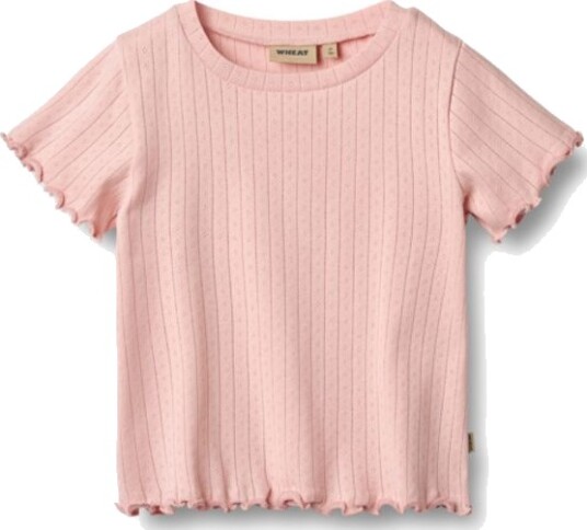 Wheat Rib T Shirt Irene Rose sprinkle (128 cm)