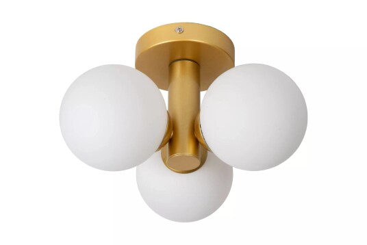 Other Brand Trudy taklampe 28cm 3-lys IP44 - Opal/Gullfarget