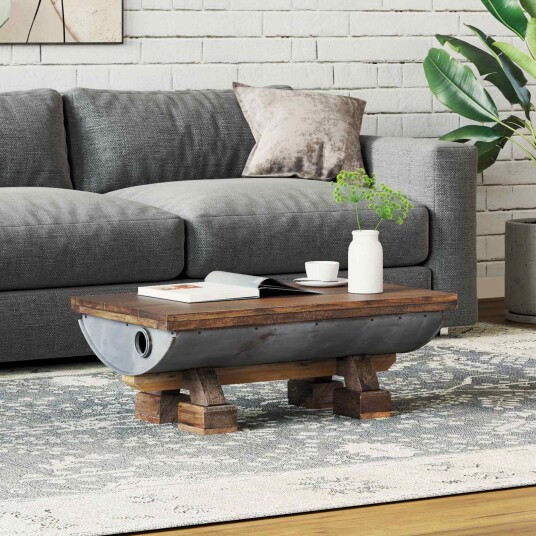 Kaffebord Naturlig 90 x 50 x 35 cm tre