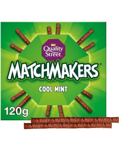 Quality Street Matchmakers Cool Mint   Sjokoladestenger med Mintsmak 120 gram