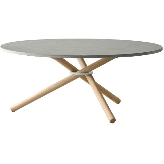 Eberhart Bertha Salongbord 90 Cm Lys Betong / Lys Sofabord Eik Light Oak BERT 101 111