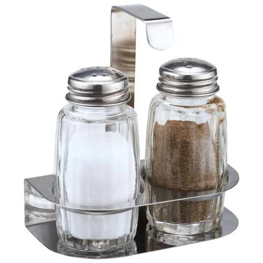 PULSIVA Krydderstativ Basic; 5 cl 10x10.3x5.7 cm BxHxD; Sølvfarge/Transparent; 6 Sett / Forpakning PULSIVA Krydderstativ Basic; 5 cl 10x10.3x5.7 cm BxHxD; Sølvfarge/Transparent; 6 Sett / Forpakning