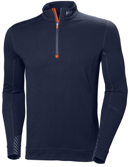 HH Workwear Workwear Helly Hansen Lifa Merinoull Undertrøye Med Halv Glidelås Marineblå XL HH Workwear Workwear Helly Hansen Lifa Merinoull Undertrøye Med Halv Glidelås Marineblå XL