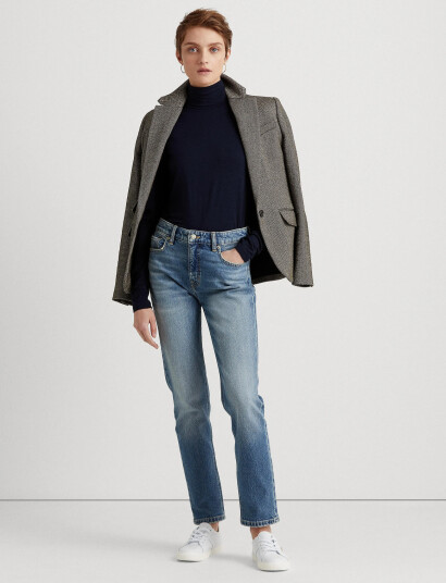 Lauren Ralph Lauren Jersey Turtleneck - Blue - XL Lauren Ralph Lauren Jersey Turtleneck - Blue - XL