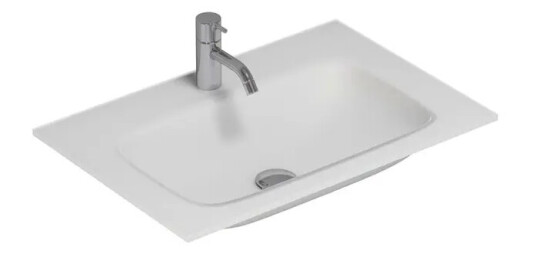 Dansani Calidris Form Møbelservant 60,2x40,5 cm, Hvit Matt