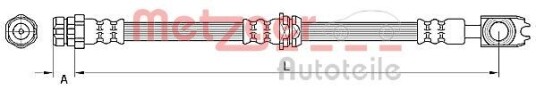 Bremseslange METZGER 4110888
