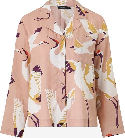 Nanso Pysjamasskjorte Ladies Shirt Kurki Rosa