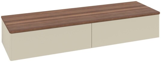 Villeroy & Boch Villeroy & Boch Antao Sideskap 160x50x26,8 cm u/lys Grå Matt/Valnøtt Villeroy & Boch Villeroy & Boch Antao Sideskap 160x50x26,8 cm u/lys Grå Matt/Valnøtt