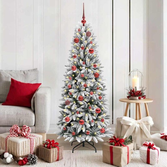  Kunstig juletre Hvit 63 x 63 x 150 cm PVC plast stål og PE