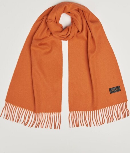 BEAMS PLUS Cashmere Scarf Orange