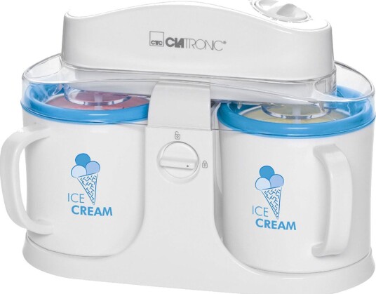 Clatronic ICM 3650 Ismaskin med 2 boller 12W (2x0,5 liter)