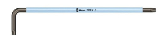 Wera 967 Sxl Torx Multicolour, L-Torx-Nøkkel, T8, Sort, Blå, Stål, Plast, 16 Mm Wera 967 Sxl Torx Multicolour, L-Torx-Nøkkel, T8, Sort, Blå, Stål, Plast, 16 Mm