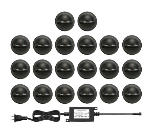 NP Terrassebelysning B5 30x0.4W RGBW IP65 Sort NP Terrassebelysning B5 30x0.4W RGBW IP65 Sort