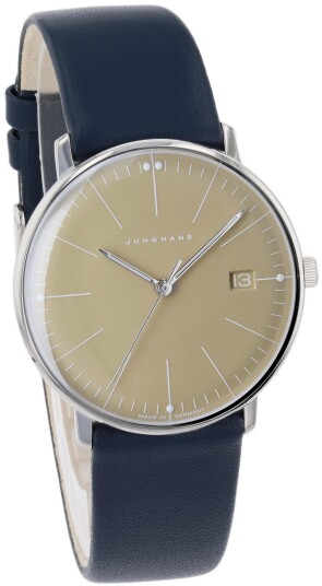 Junghans Dameklokke 47/4553.02 Max Bill Ladies Gul/Lær Ø32.7 mm