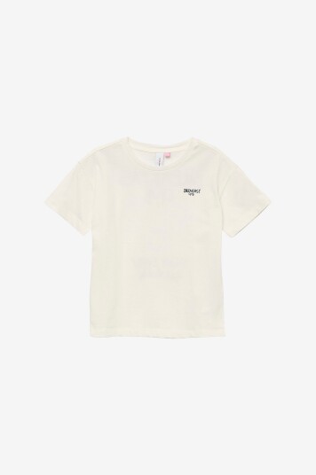 Vero Moda Girl T skjorte vMolly Breakfast SS Top Jrs Girl Hvit