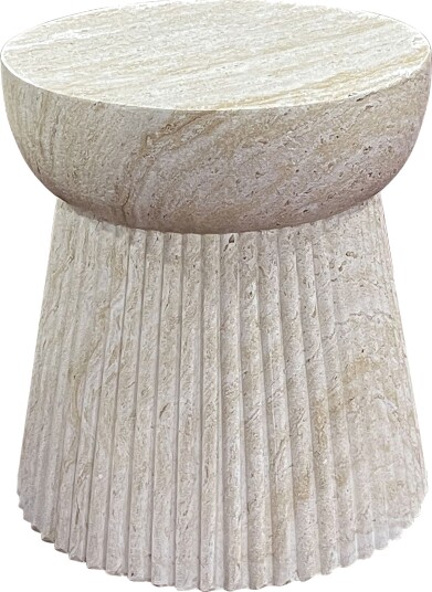 Bonn sidebord Ø37 cm natur.