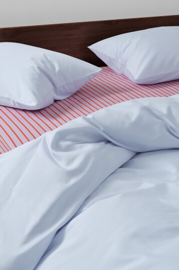 Jotex Satin Putetrekk i Sateng 50x60 Cm 2pakning Økologisk Isblå ZACK 17309431005