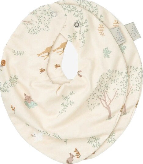 Cam Cam Copenhagen Bandana Bib, Jersey, 2-Pack - Gots - Woodland - WOODLAND - One Size