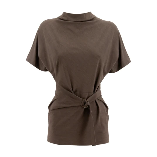 Brunello Cucinelli Dame Topper Brun L