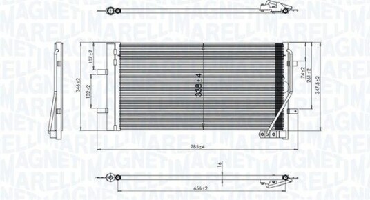 Kondensator MAGNETI MARELLI 350203842000 Kondensator MAGNETI MARELLI 350203842000