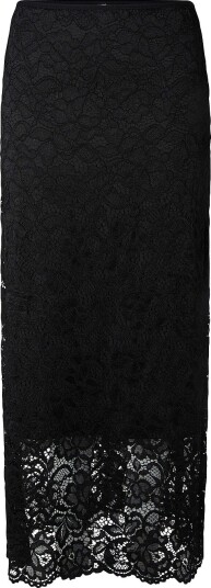 YAS Maxi skjørt yasLacey HW Long Lace Skirt S. Svart