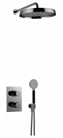 Tapwell Arm7268 ED2 Takdusj Innbygging Black Chrome (TA-9426733)