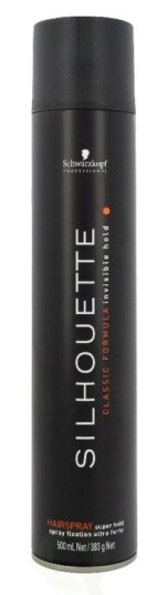 Schwarzkopf Silhouette Super Hold Hairspray 500 ml Pure Formula Invisible Hold