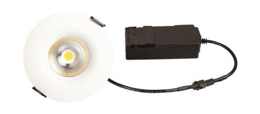 Sabina LP Fast 230V 5,4W 3000K Ra90 400lm IP44 matt hvit rund
