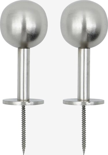 house doctor Hooks, Hdball, Silver Finish - SILVER FINISH - D:8 cm.XL:4 cm
