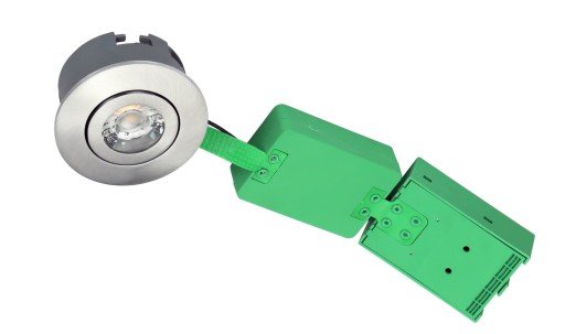 NVC Arden 40 Rund Innbygningsspot 6W/927 LED, Børstet stål