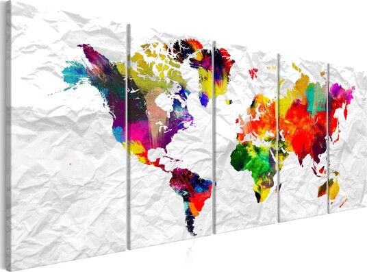 Bilde World On Paper 225x90 Artgeist sp. z o. o.