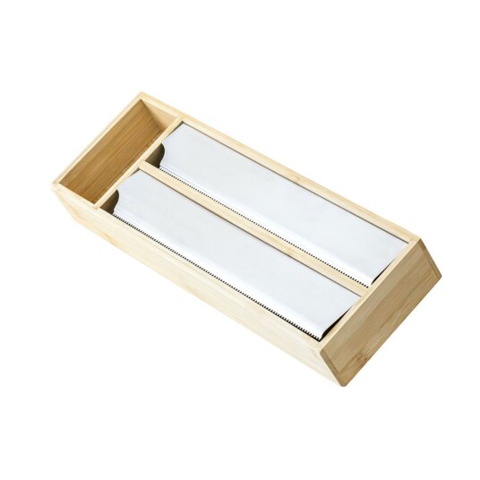 Olsen Home Foil Cutter Double Bamboo 40 x 13.5 5.5 cm