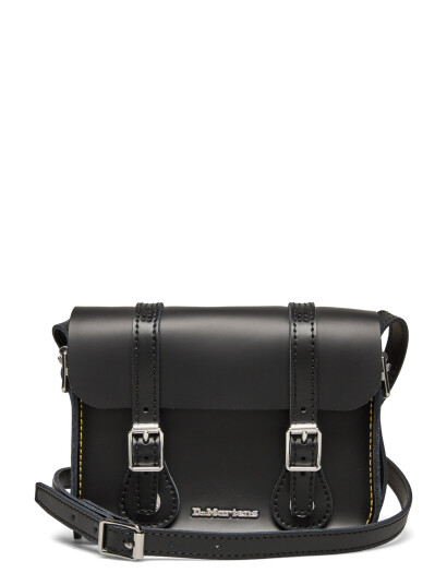 Dr. Martens 7" Leather Satchel Black Kiev Black ONE SIZE Dr. Martens 7" Leather Satchel Black Kiev Black ONE SIZE