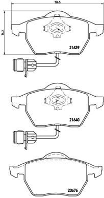 Bremseklosser BREMBO P 85 040