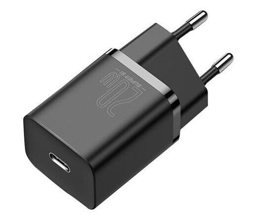 Baseus 20W USB-C Strømadapter med Lightning Kabel - Svart