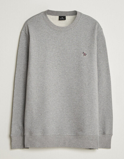 PS Paul Smith Zebra Organic Cotton Sweatshirt Grey Melange PS Paul Smith Zebra Organic Cotton Sweatshirt Grey Melange