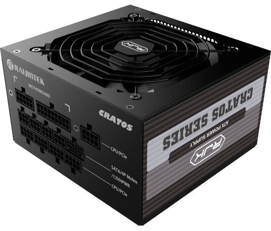 Raijintek Cratos Strømforsyning 850W Full Modulær 80 PLUS Gold