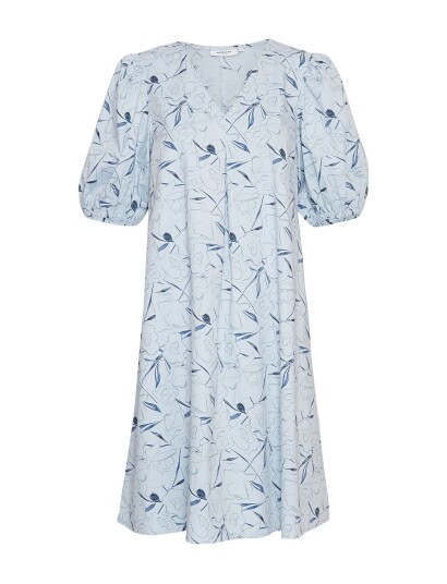 MSCH Copenhagen Mschparilla Cenilla 2/4 Dress Aop - Blue - XS MSCH Copenhagen Mschparilla Cenilla 2/4 Dress Aop - Blue - XS