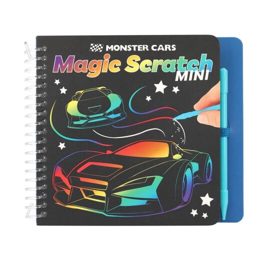 Depesche Aktivitetsbok Magic Scratch Monster Cars