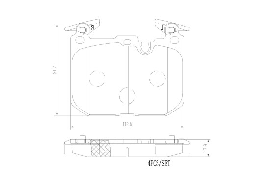 Bremseklosser BREMBO P06096NX