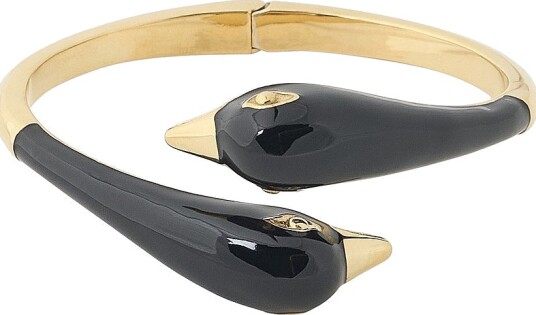 Edblad Armbånd Lovebirds Bangle Black Gold Gull
