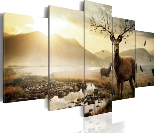 Bilde Tundra And Deer 200x100 Artgeist sp. z o. o.