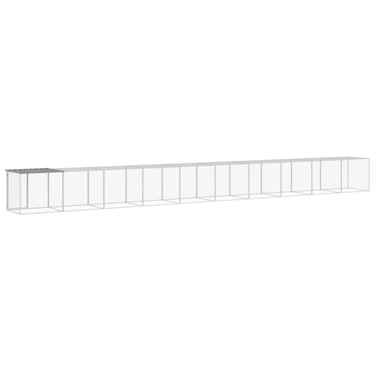 Vidaxl Kyllingbur Med Tak Lysegrå 1003X98X90 cm Galvanisert Stål Vidaxl Kyllingbur Med Tak Lysegrå 1003X98X90 cm Galvanisert Stål