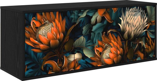 vidaXL Vegghengt TV skap LOCHEM 102 x 33 x 40 cm Svart eik