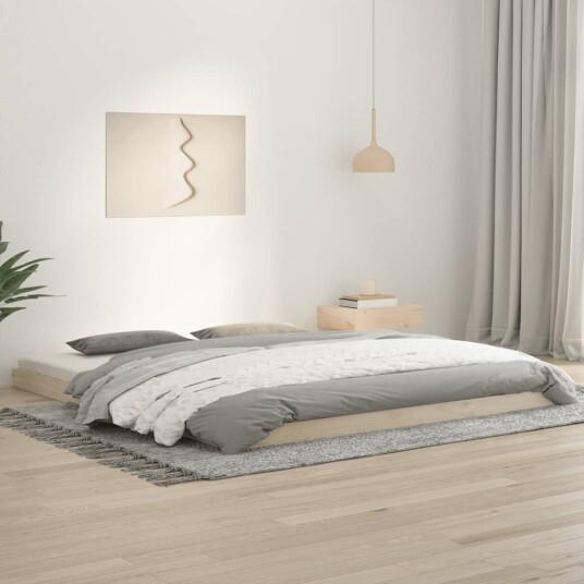 vidaXL Sengeramme 180x200 cm heltre furu 8720845639549