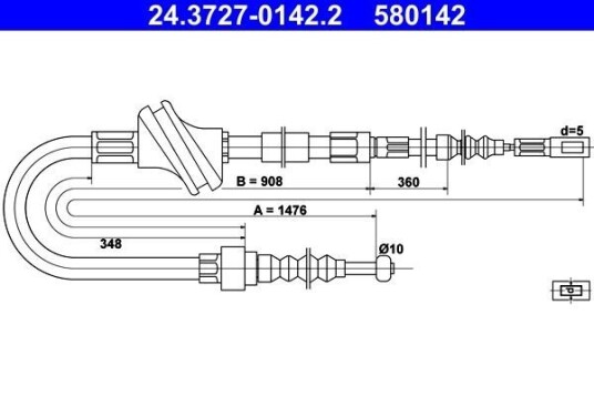 Bremsewire ATE 24.3727 0142.2 Bremsewire ATE 24.3727 0142.2
